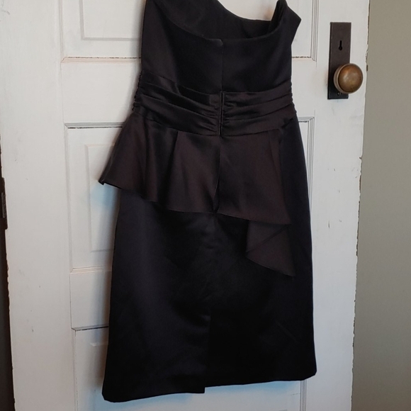 David's Bridal Black Cocktail Dress Size 4 - Picture 4 of 5
